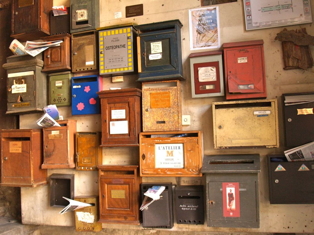 Marseille letterboxes